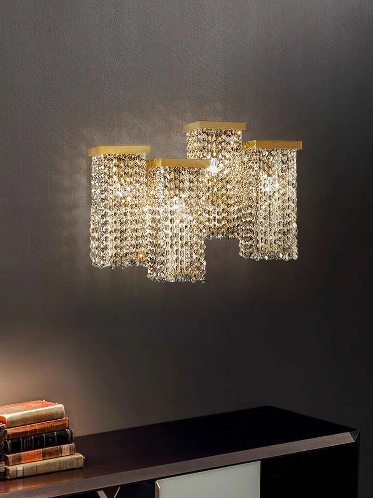 Afralia™ Modern Luxury Crystal Pendant Chandelier for Dining Room and Kitchen