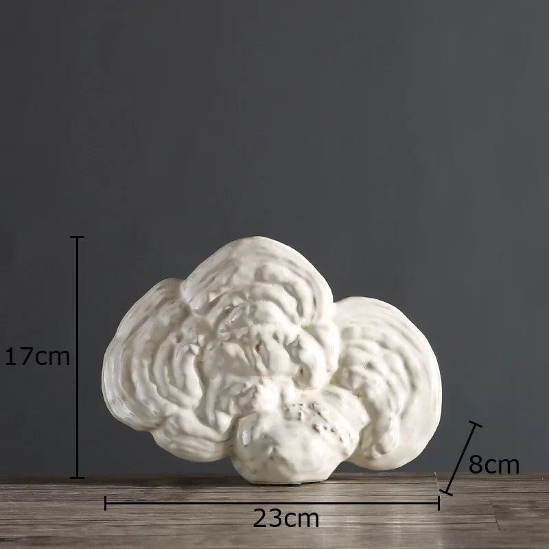 Afralia™ Ganoderma Lucidum Sculpture Desk Ornament, Modern Room Decor & Crafts