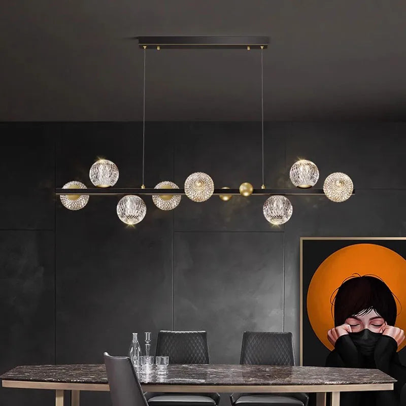 Afralia™ Modern Chandelier Pendant Light for Dining Room Ceiling - Indoor Hanging Lamp