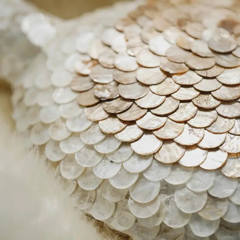 Afralia™ Golden Shell Art Vase: Handmade Luxury Desktop Flower Arrangement & Home Decor