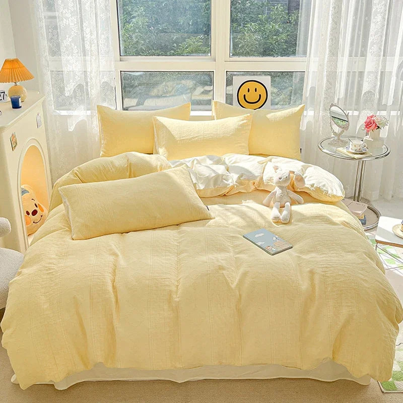 Afralia™ Cotton Three-Layer 3Pcs Bedding Set - Soft, Breathable, and Comfortable