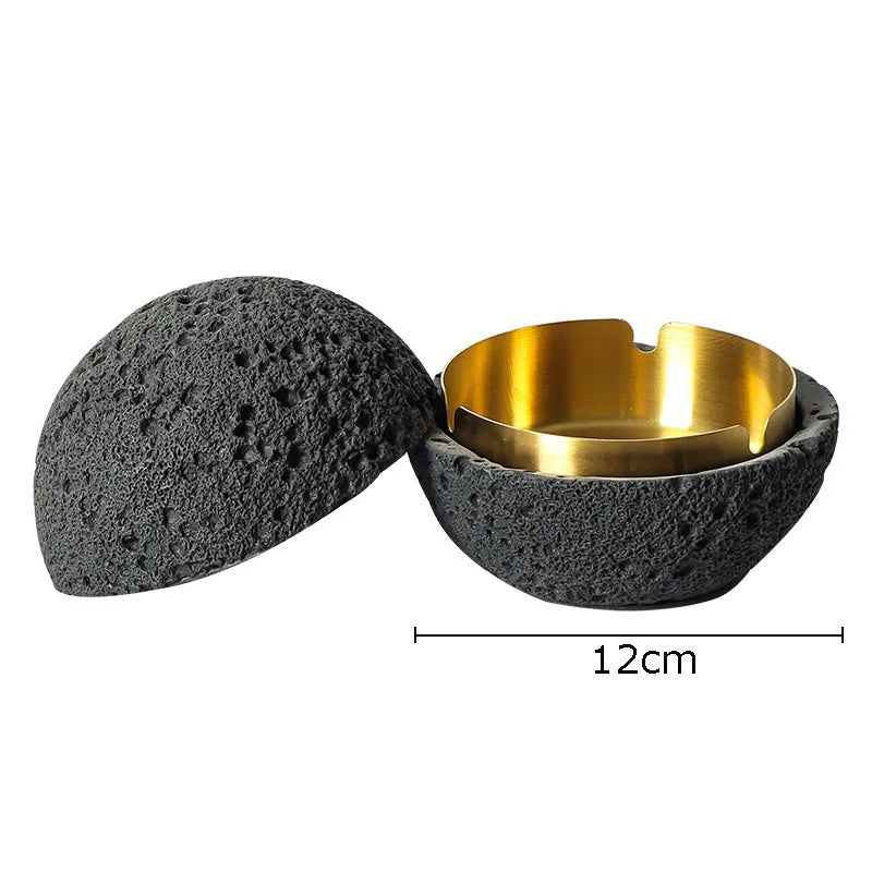 Afralia™ Stainless Steel Planet Ashtray - Creative Smoking Accessory Gift for Him