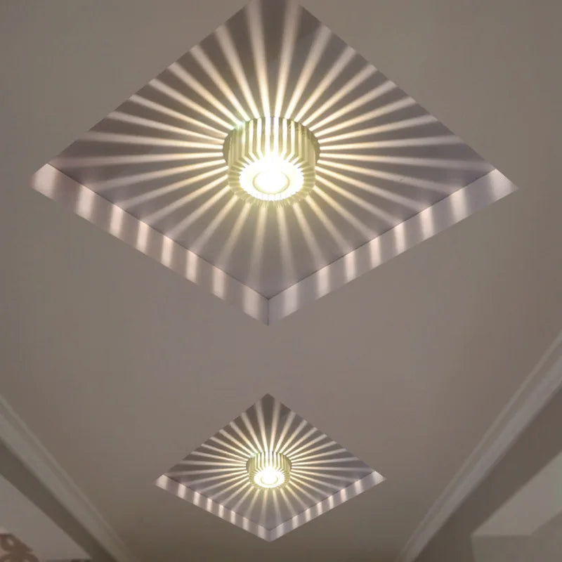 Afralia™ Modern Colorful LED Ceiling Light Fixture 1W Aluminum Sconce