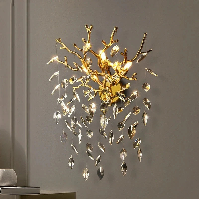 Afralia™ Crystal Wall Lamp: High-End Nano Technology Luxury LED Lighting for Home Décor