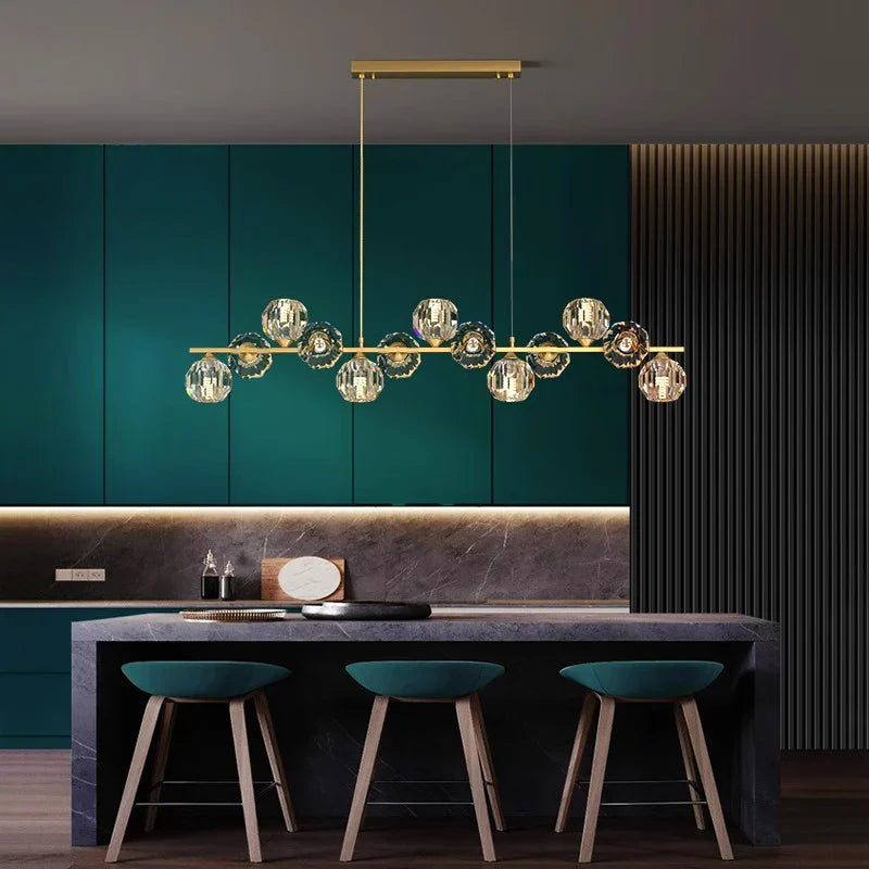 Afralia™ Nordic Dining Room Pendant Ceiling Chandelier for Indoor Living Room Lighting