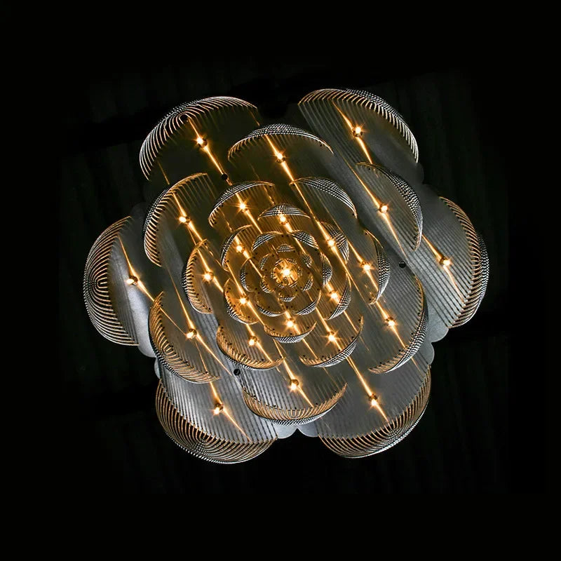 Afralia™ Tassel LED Pendant Light Tassel Lustre Silver Steel Foyer Fixture