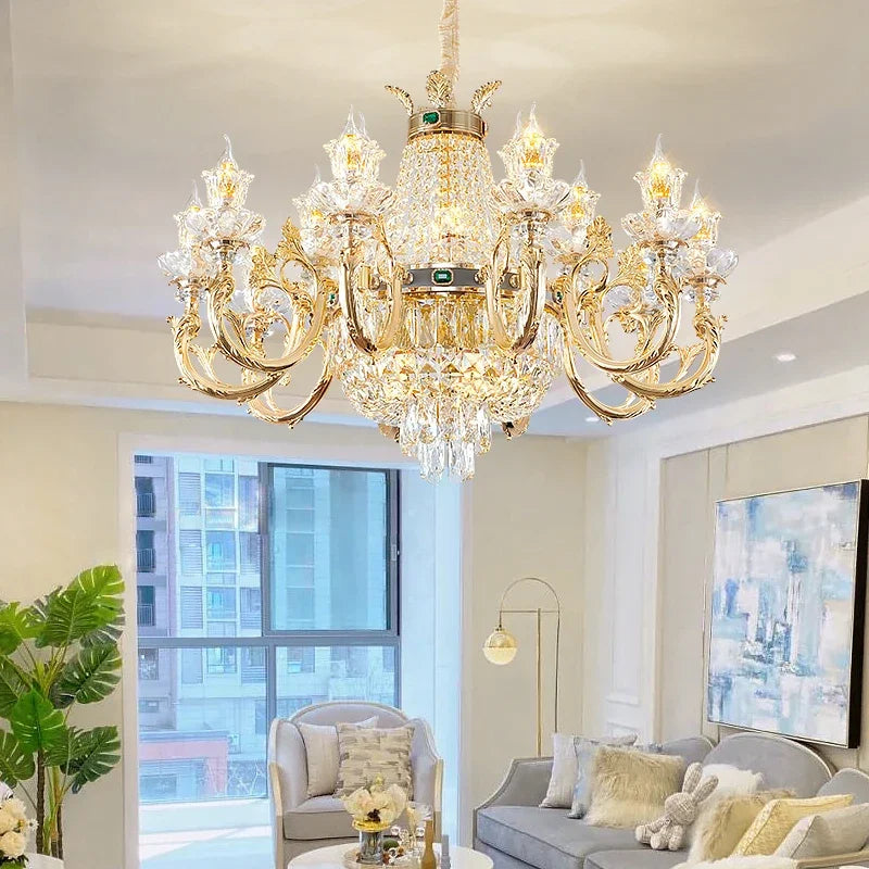 Afralia™ Crystal LED Chandelier: Modern Luxury Pendant for Home Dining Decor