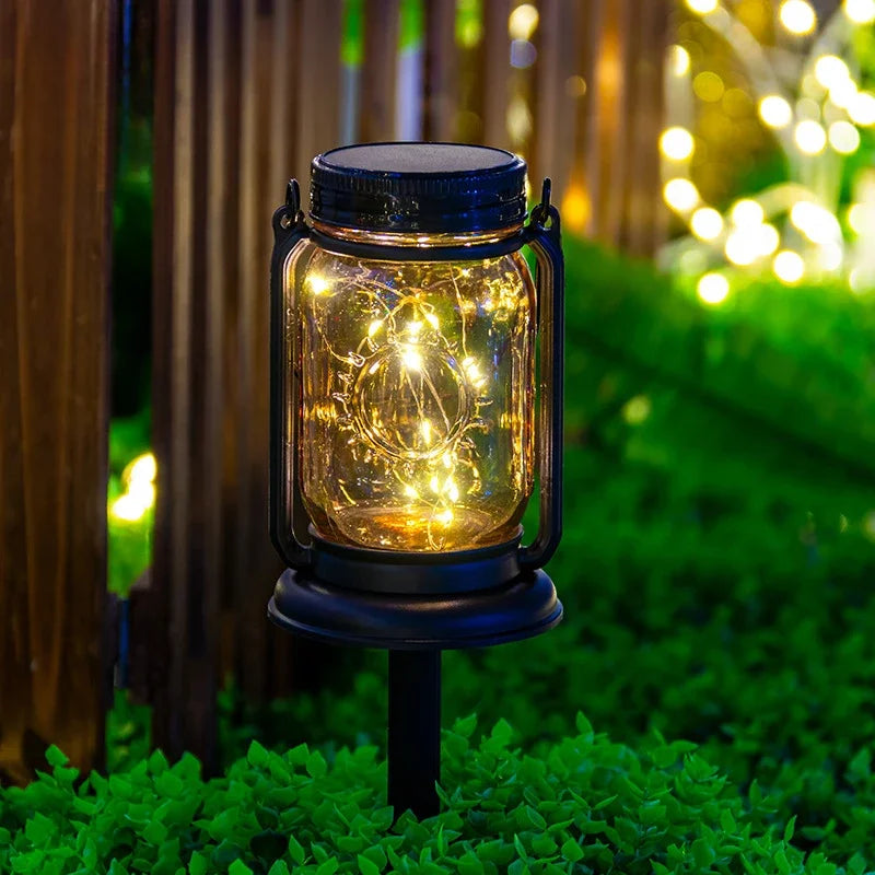 Afralia™ Solar Mason Jar Landscape Light