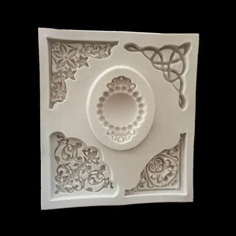 Afralia™ Lace Embossing Mold for Fondant, Chocolate, and UV Resin Crafts