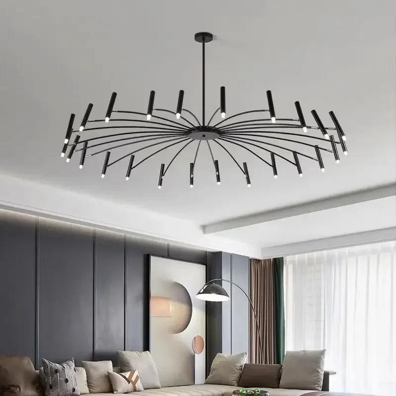 Afralia™ Minimalist LED Ceiling Chandelier for Living Dining Room Decor