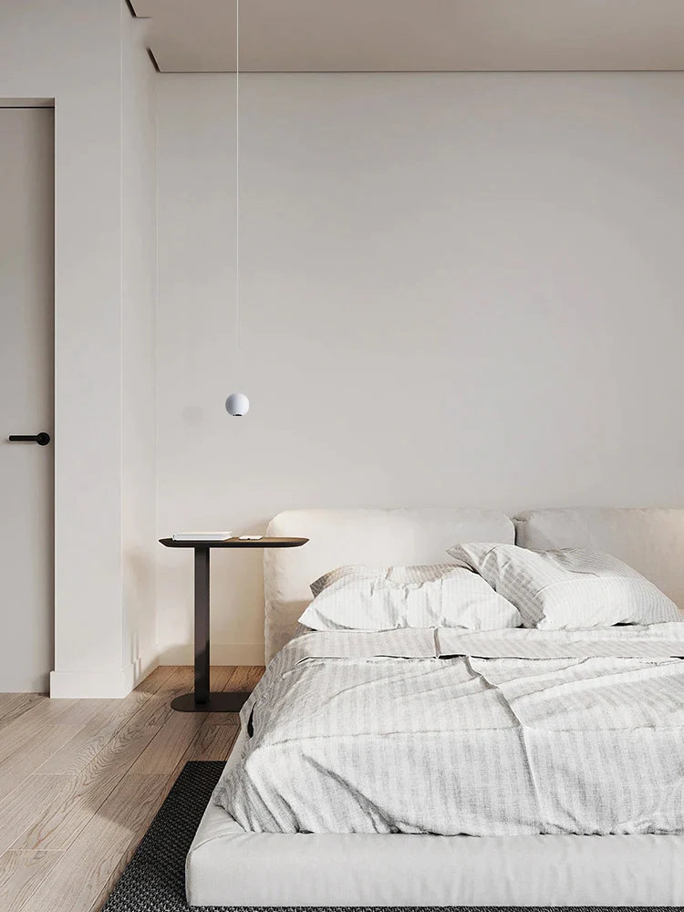 Afralia™ LED Aluminum Ball Pendant Light: Minimalist Nordic Chandelier for Bedroom Decor