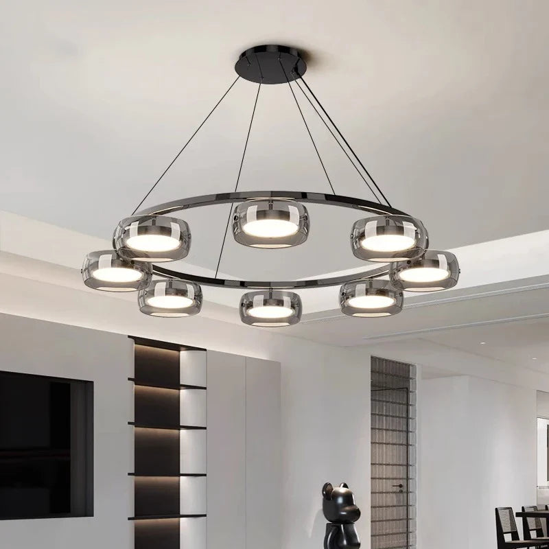 Afralia™ Modern LED Pendant Lights for Living Room & Dining Room Chandeliers