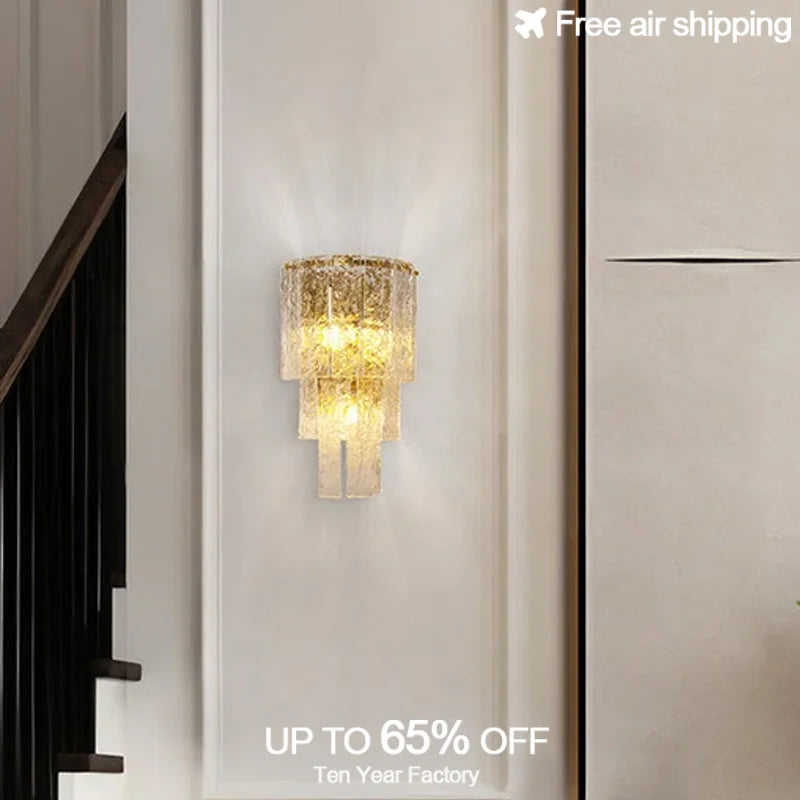 Afralia™ ZY0514 Glass Chandelier with Dimmable LED Lighting