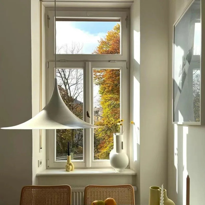 Afralia™ Seim Pendant Lamp: Danish Single Head Minimalist Chandelier for Colorful Dining Room Decor