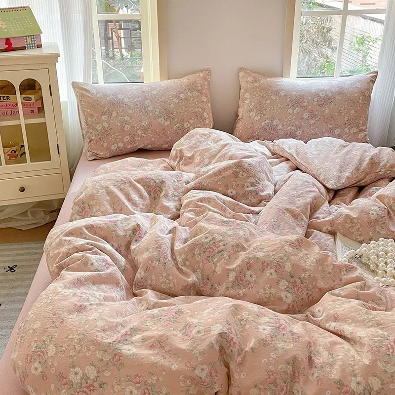 Afralia™ Double Layer Yarn Bedspread Set King/Queen Breathable Comfortable Bedding