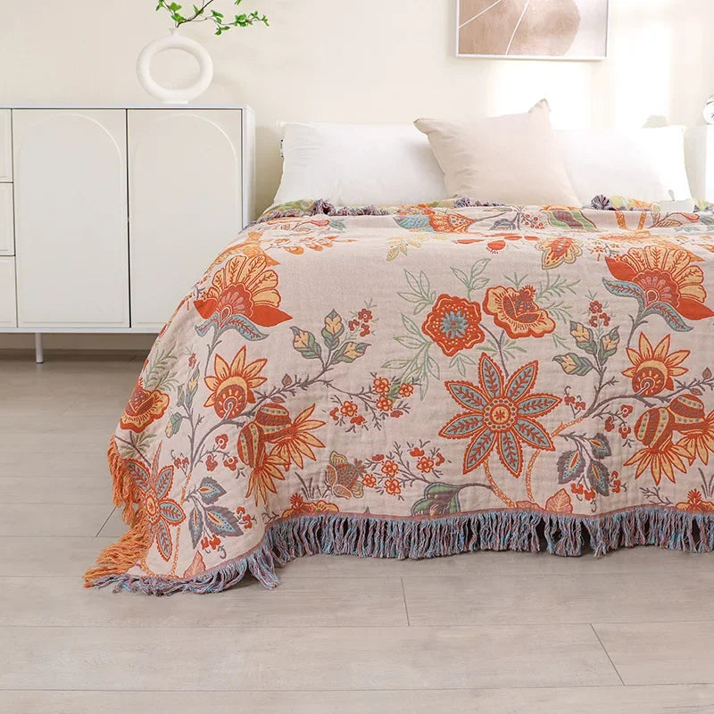 Afralia™ Bohemian Sofa Blanket - Multi-functional Non-slip Cover for All Seasons