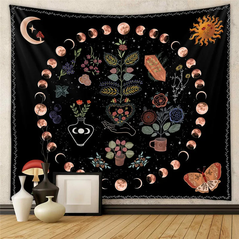 Afralia™ Chakra Buddha Mandala Tapestry - Bohemian Yoga Home Decor