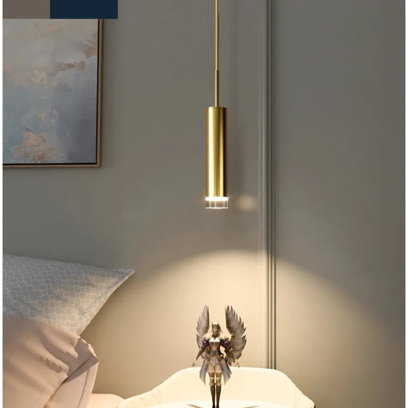 Afralia™ Gold Modern LED Bedroom Spotlight Chandelier
