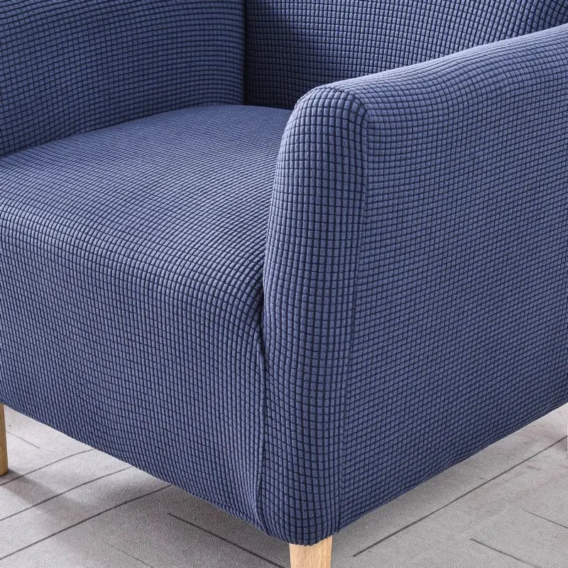 Afralia™ Fleece Thick Chair Cover Solid Color Stretch Sofa Slipcover