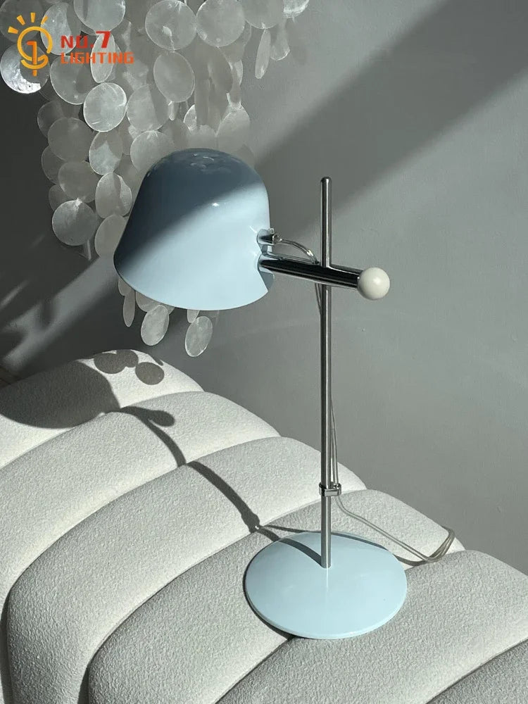Afralia™ Medieval Stainless Steel Table Lamp LED E14 Rotating Desk Light