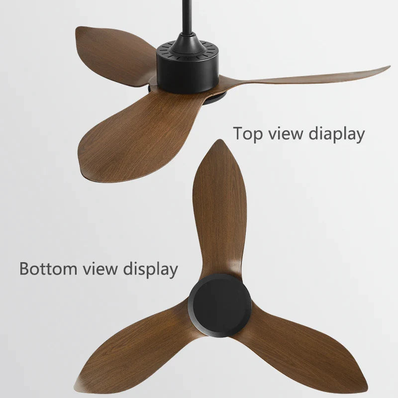 Afralia™ 48" DC Remote Control Ceiling Fan Plastic Blade Bedroom Indoor Industry 220V