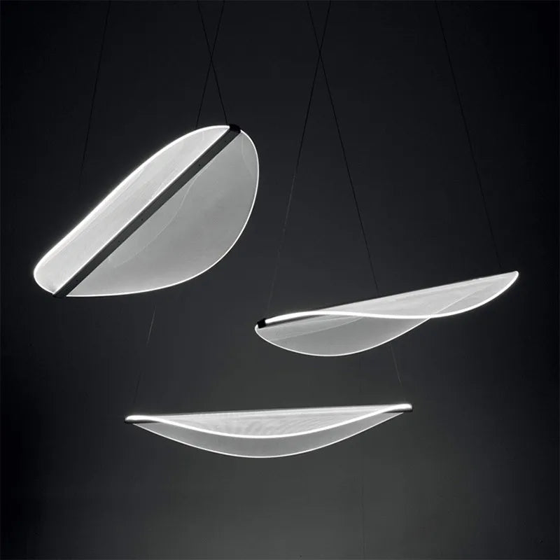 Afralia™ Petal Pendant Lamp: Minimalist Acrylic Flower Shade Light for Living Room