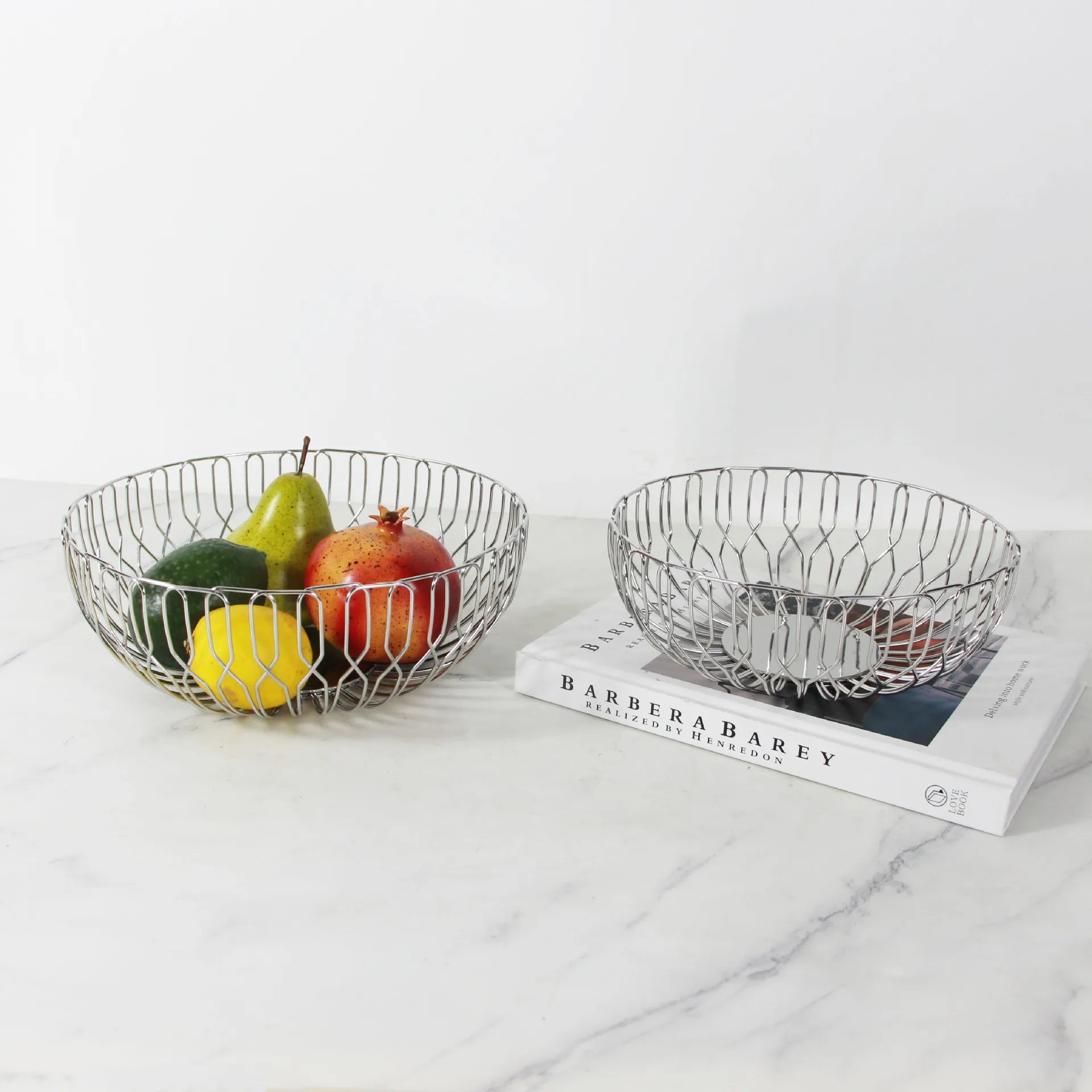 Afralia™ Steel Fruit Basket Tray: Stylish Kitchen Organizer & Home Decoration