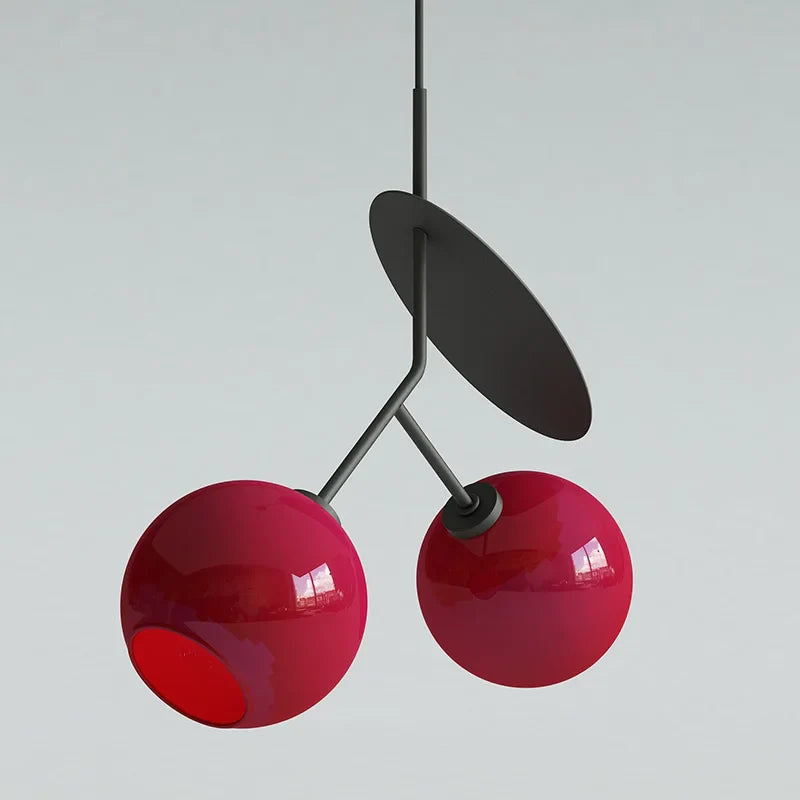 Afralia™ Cherry LED Pendant Light: Creative Children's Room Hanging Lamp & Dining Table Fixture