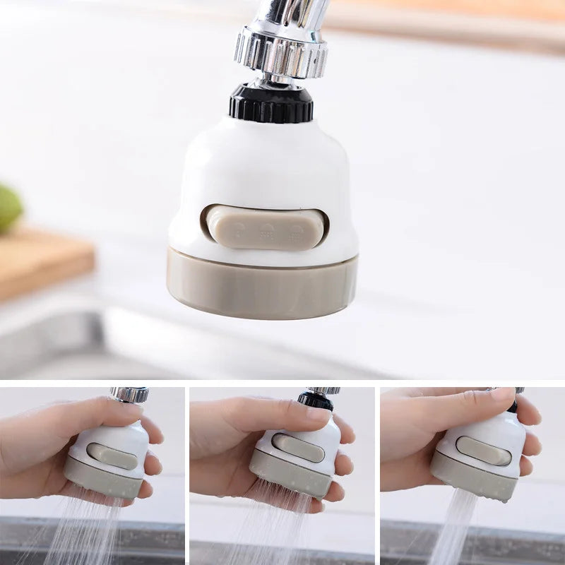 Afralia™ 3 Modes Faucet Aerator High Pressure Filter Sprayer Nozzle Rotate Diffuser Aerator