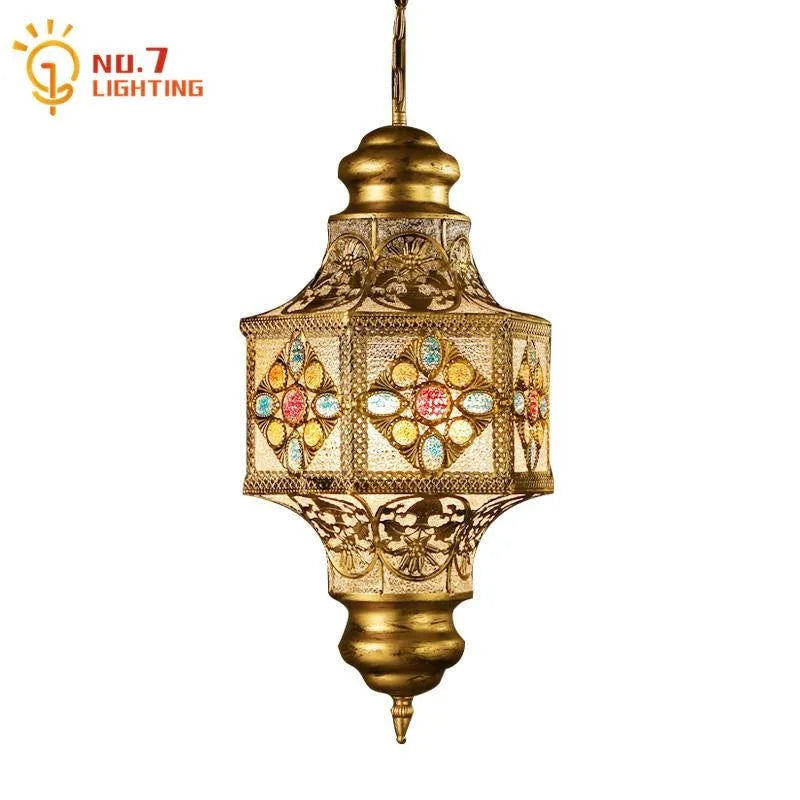 Afralia™ Vintage Iron Art Pendant Lights LED E27 Industrial Thai Hanging Lamps