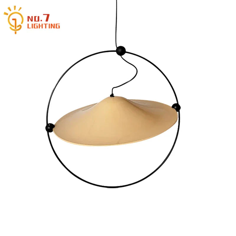 Afralia™ Medieval Pendant Lights LED Iron Art Glass Hanging Lamp for Living Room