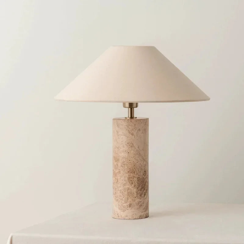 Afralia™ Marble LED Table Lamp Modern Wabi-sabi Design for Home Decor
