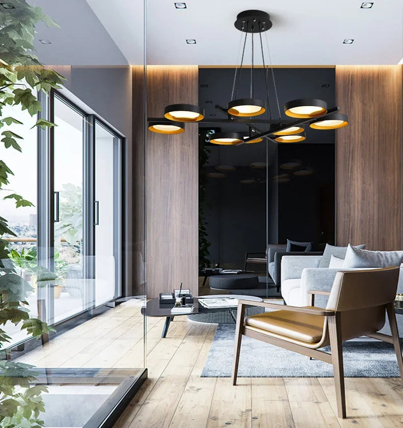 Afralia™ Modern LED Pendant Lamp for Living Room Dining Table Lighting