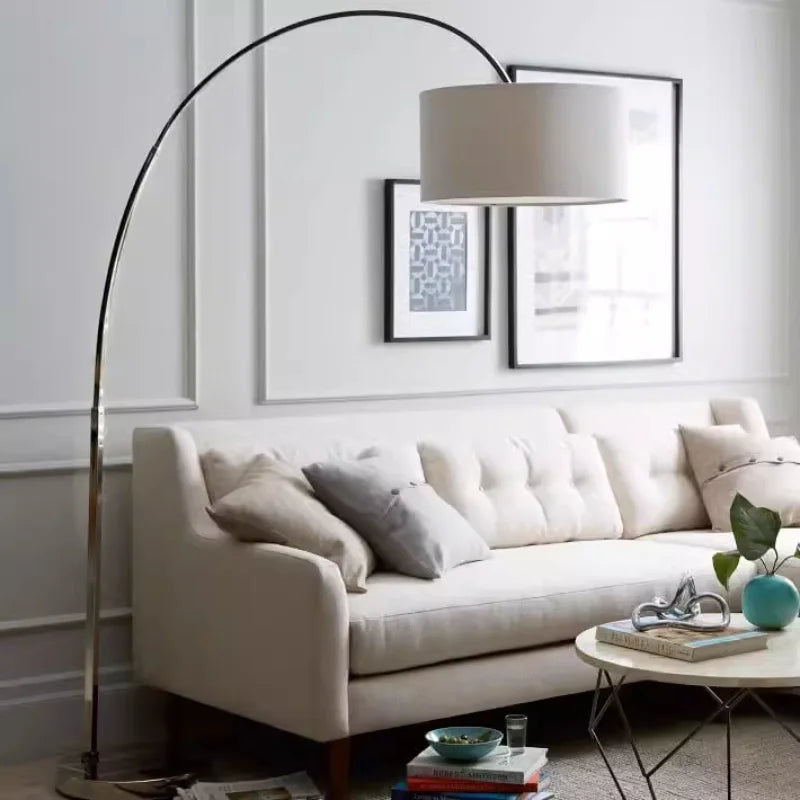 Afralia™ Minimalist Nordic Fishing Floor Lamp for Living Room and Study