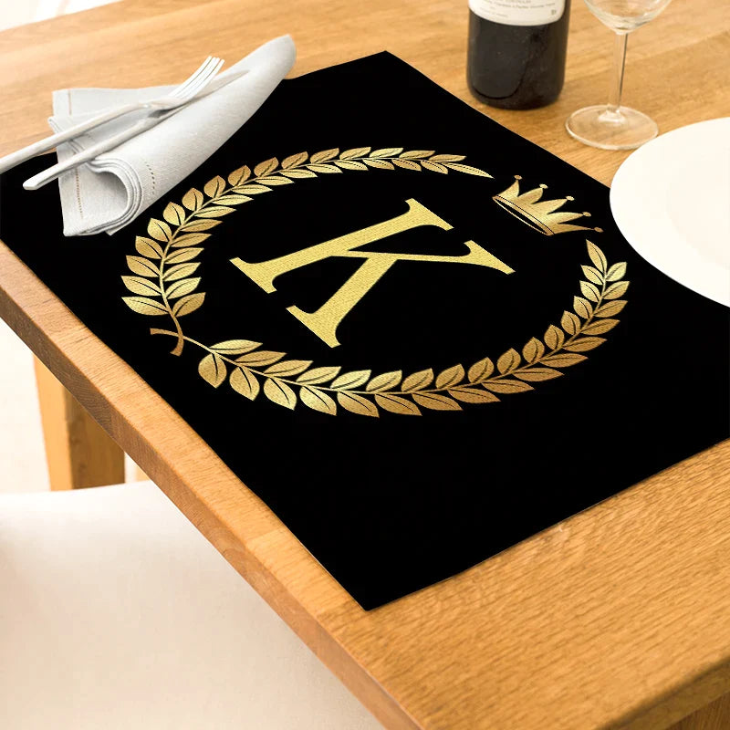 Afralia™ Kitchen Table Mats Set of 4, 42*32cm, Cotton Linen Coasters for Dining Home Decor