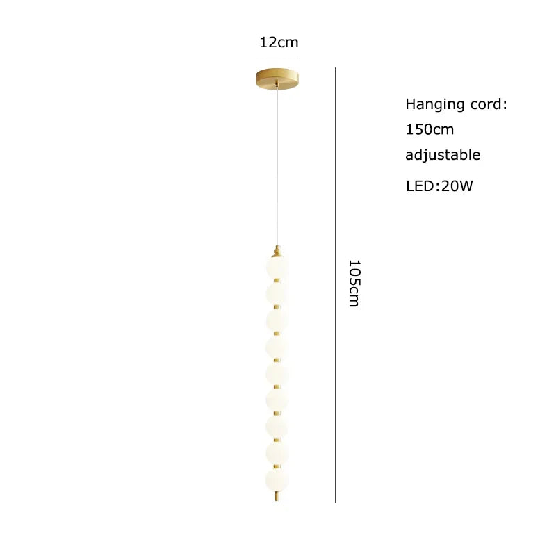 Afralia™ Art Deco LED Glass Pingpong Pendant Light in Gold Chrome Black.