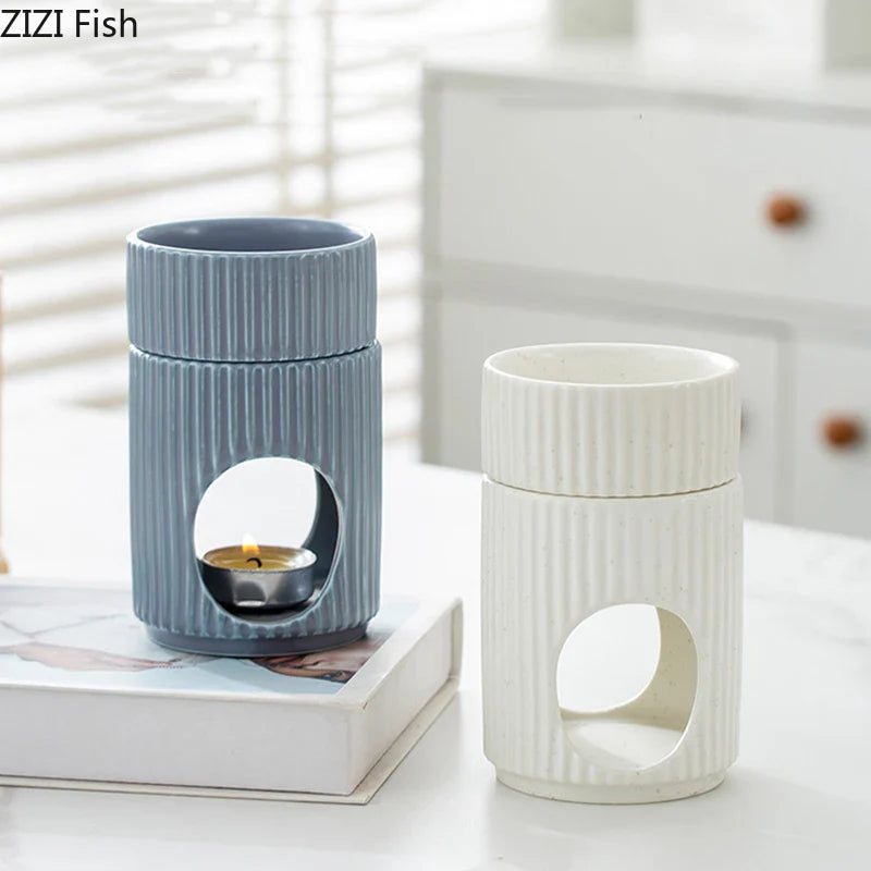 Afralia™ Ceramic Incense Burner Firewood Aromatherapy Tray | Room Aroma Diffuser