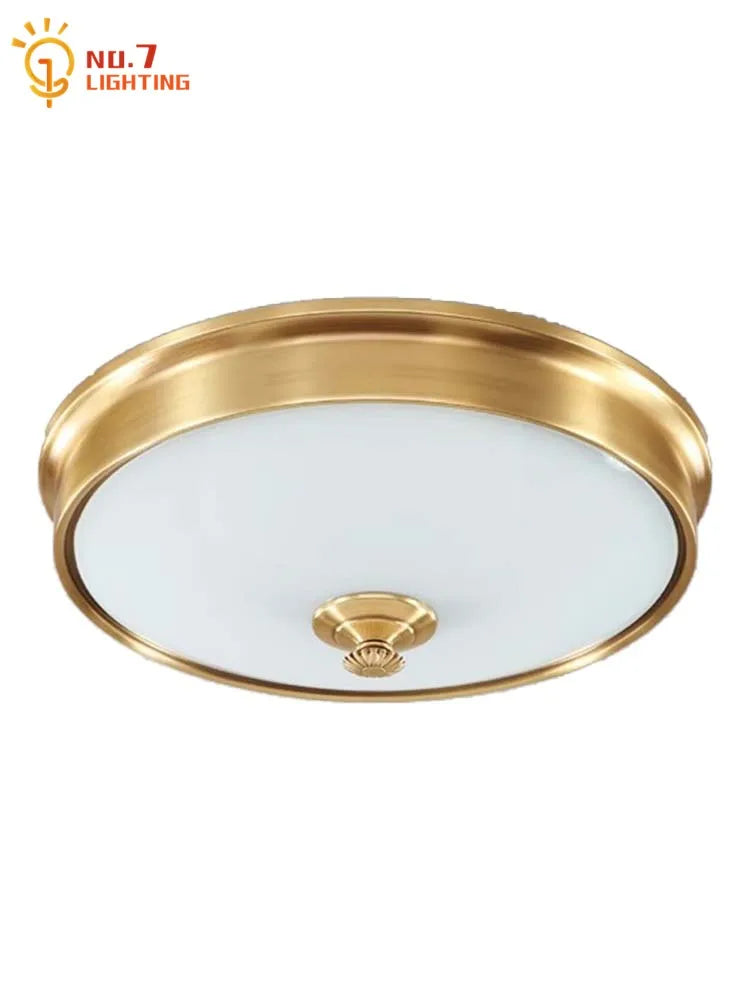 Afralia™ Gold Lustre Copper Ceiling Lamp LED E14 Minimalist Modern Light Fixtures