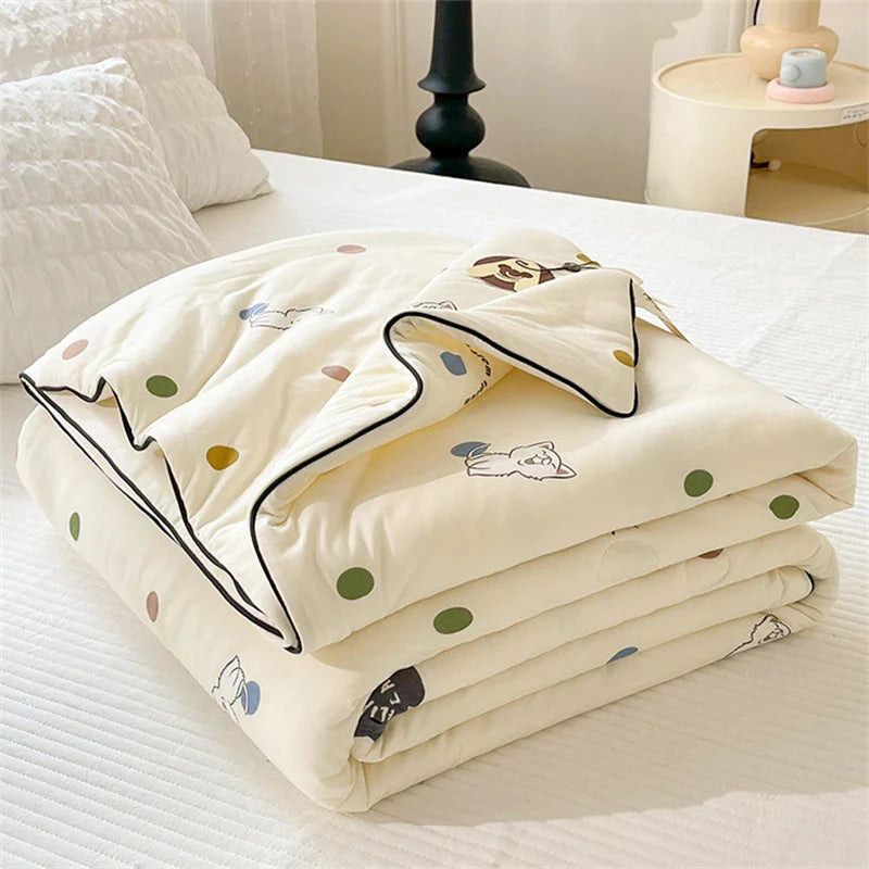 Afralia™ Kids' Summer Quilt: High-End Knitted Fabric, Super Soft & Breathable Comforter