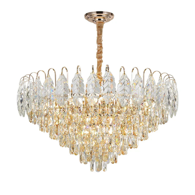 Afralia™ Brilliance Crystal Chandelier for Luxe Living & Dining Rooms.