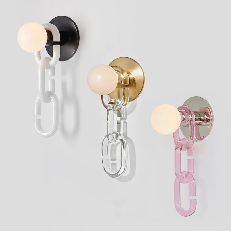 Afralia™ Nordic Glass Ball Wall Light for Bedroom Living Room Study Home Decor