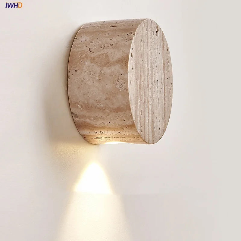 Afralia™ LED Stone Wall Lamp Sconce, Modern Nordic Design for Living Room, Coffee, Corridor