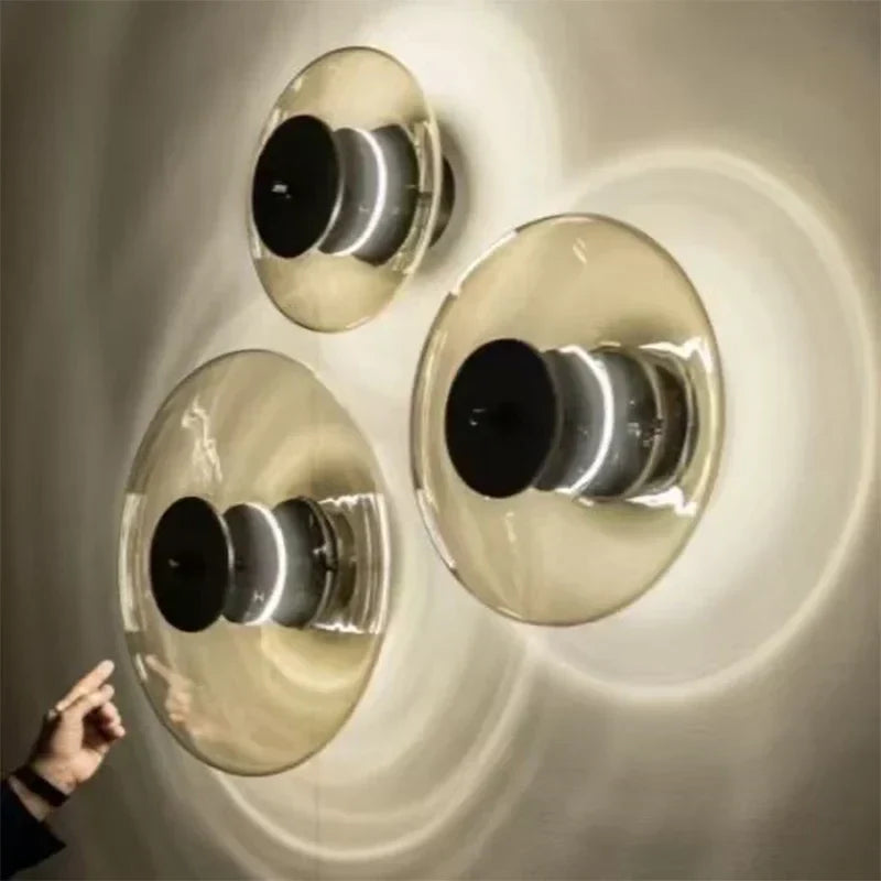 Afralia™ Nordic Glass Pendant Lamp for Bedroom Living Room Ceiling Chandelier Fixture