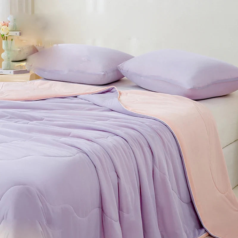 Afralia™ Silky Soft Air Condition Quilted Comforter | Cooling Blanket for Bed | Queen King