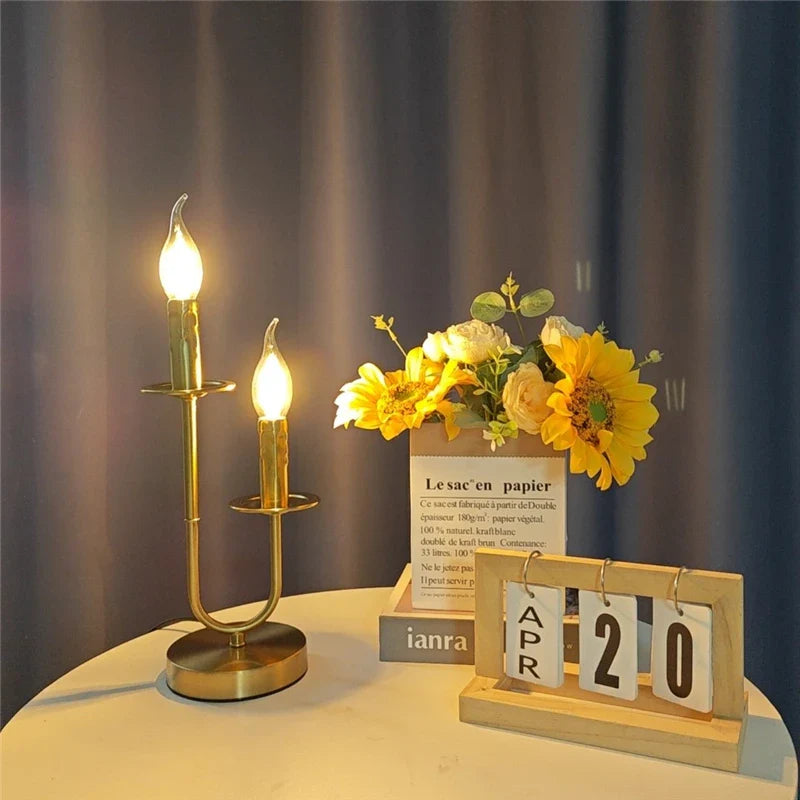 Afralia™ Industrial Retro Candle Floor Lamp for Living Room Bedroom Study