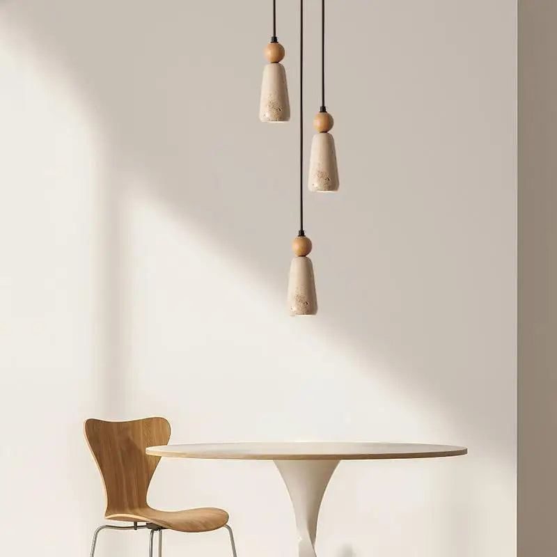 Afralia™ Wood LED Pendant Light - Modern Adjustable Hanging Lamp for Coffee Bedroom