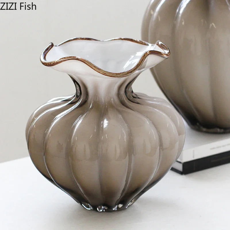 Afralia™ Floral Bud Glass Vase Hydroponics Plant Pot for Room Aesthetic Decor