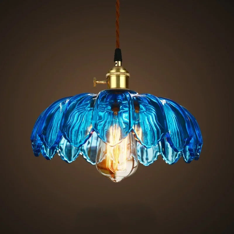 Afralia™ Glass Pendant Lights: Vintage LED Cafe Lamps for Home, Living Room, Restaurant