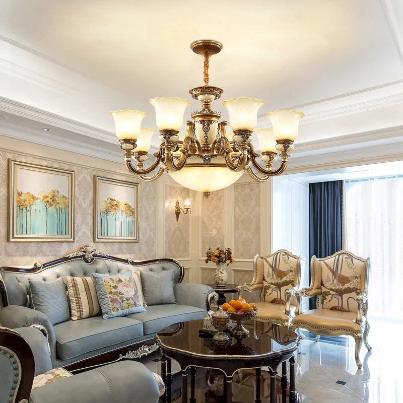 Afralia™ Luxury Resin Chandelier for Living Room, Bedroom, Dining Room, and Hotel