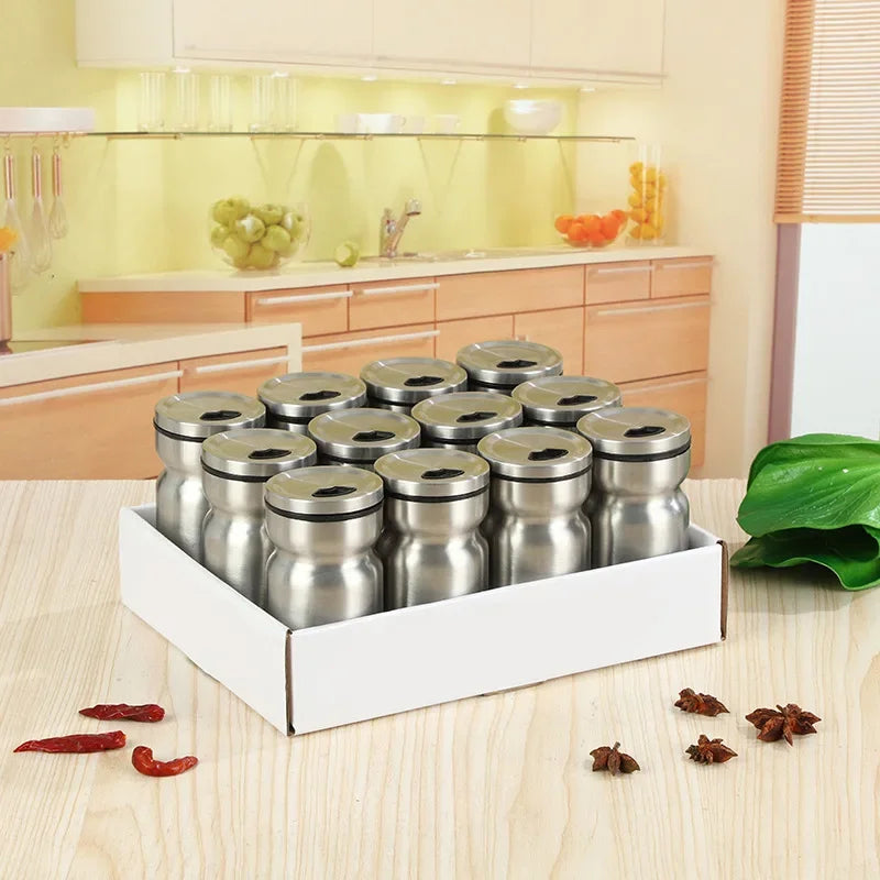 Afralia™ Stainless Steel Salt and Pepper Shaker Set